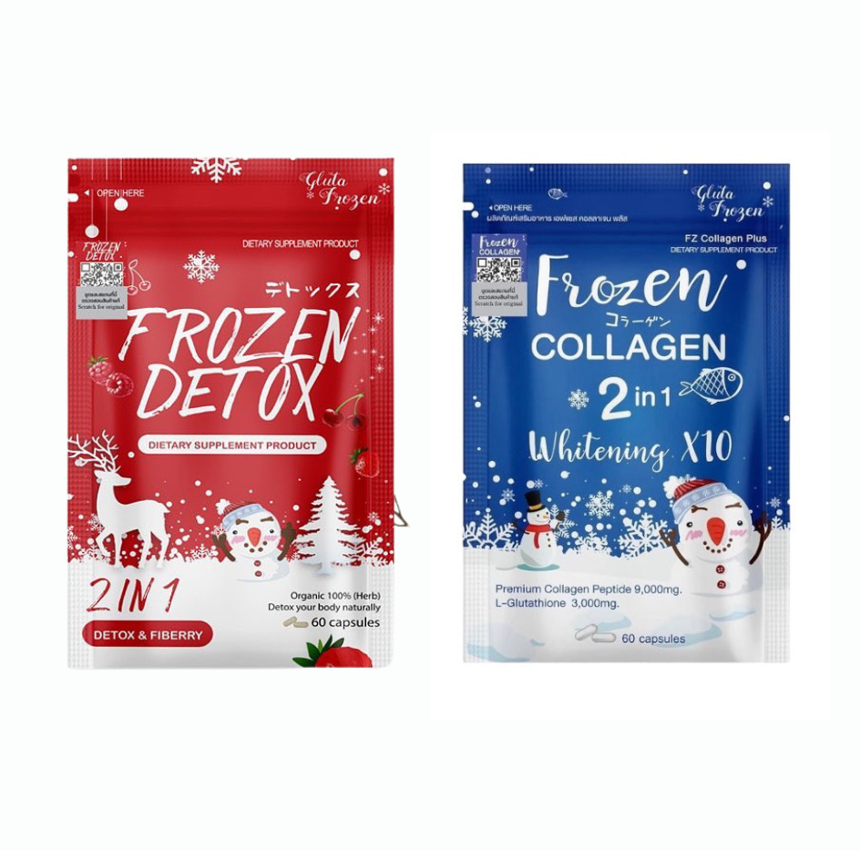Pack of 2 Frozen Collagen and Frozen Detox